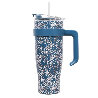 Θερμός Μεταλλικός 560ml Line Take Away Fleur - Μπλε KA0439-Blue Coo...