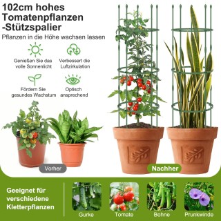 Costway Σετ 3 Τεμαχίων Υποστήριξης Ντομάτας με Ρυθμιζόμενο Ύψος & 3... Costway Σετ 3 Τεμαχίων Υποστήριξης Ντομάτας με Ρυθμιζόμενο Ύψος & 3...