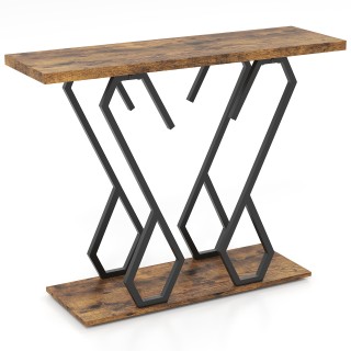 Costway Καφέ Κονσόλα από Τεχνητό Μάρμαρο με Ρυθμιζόμενα Πόδια JV112... Costway Καφέ Κονσόλα από Τεχνητό Μάρμαρο με Ρυθμιζόμενα Πόδια JV112...