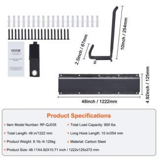 Οργανωτής Εργαλείων VEVOR για Γκαράζ, 800 lbs, Τοίχου, με 6 Γάντζου... Οργανωτής Εργαλείων VEVOR για Γκαράζ, 800 lbs, Τοίχου, με 6 Γάντζου...