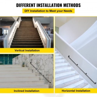 VEVOR Χειρολισθήρας Σκάλας 9FT, 440LBS, Βιομηχανικός Χειρολισθήρας ...