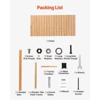 VEVOR Ξύλινο Διαχωριστικό Ιδιωτικότητας 36 x 76 Ελεύθερης Στήριξης ... VEVOR Ξύλινο Διαχωριστικό Ιδιωτικότητας 36 x 76 Ελεύθερης Στήριξης ...