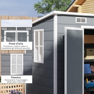 Καλύβα Κήπου από Ρητίνη με Δάπεδο 2 Πόρτες με Κλείδωμα, Παράθυρο 23... Καλύβα Κήπου από Ρητίνη με Δάπεδο 2 Πόρτες με Κλείδωμα, Παράθυρο 23...