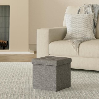 Σκαμπό Αποθήκευσης / Κουτί Αποθήκευσης με Κάθισμα 30x30cm Σκούρο ... Σκαμπό Αποθήκευσης / Κουτί Αποθήκευσης με Κάθισμα 30x30cm Σκούρο ...