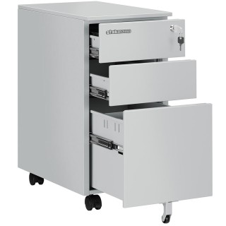 STAKMANN Κινητό Γραφείο Συρταριέρα για Έγγραφα με Κλειδαριά και Ρά... STAKMANN Κινητό Γραφείο Συρταριέρα για Έγγραφα με Κλειδαριά και Ρά...