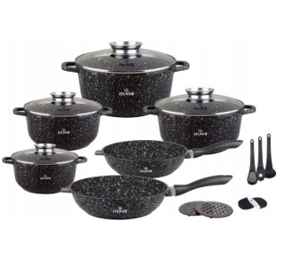 Σετ Μαγειρικά Σκεύη 17 τεμάχια Μαύρο ZL-8535 ZILNER Σετ Μαγειρικά Σκεύη 17 τεμάχια Μαύρο ZL-8535 ZILNER