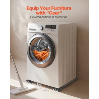 VEVOR Κινητό Ρολόι Επίπλων 330 lbs Επεκτάσιμοι Κύλινδροι Συσκευών J...