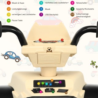 Costway Ηλεκτρικό Παιδικό Quad 12V με Προβολέα, Μουσική & Κόρνα - Κ... Costway Ηλεκτρικό Παιδικό Quad 12V με Προβολέα, Μουσική & Κόρνα - Κ...