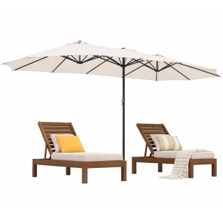 BAKAJI Διπλή Ομπρέλα Κήπου 4,6 Μέτρων Χωρίς Βάση με Αντι-UV Επένδυσ...