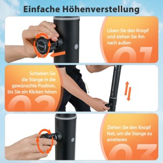 Costway Ρυθμιζόμενο Σύστημα Μπάσκετ με Ανθεκτικό Ταμπλό SP38525 Costway Ρυθμιζόμενο Σύστημα Μπάσκετ με Ανθεκτικό Ταμπλό SP38525