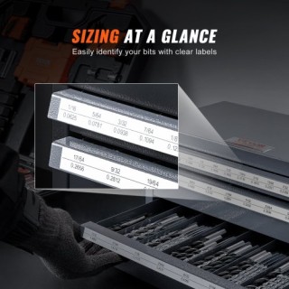 Ντουλάπι Οργάνωσης Τρυπανιών VEVOR, Τριών Συρταριών για 1/16 έως 1/... Ντουλάπι Οργάνωσης Τρυπανιών VEVOR, Τριών Συρταριών για 1/16 έως 1/...