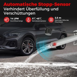 Costway  Ηλεκτρική Αντλία Καυσίμου με Αισθητήρα Αυτόματης Διακοπής ...