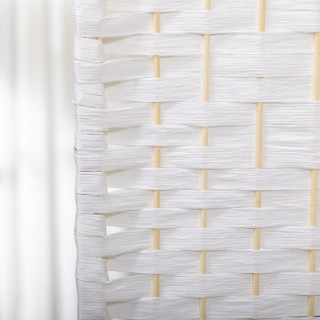 HOMCOM  Πτυσσόμενο παραβάν 4 φύλλων για εσωτερικούς χώρους, αυτοστη...