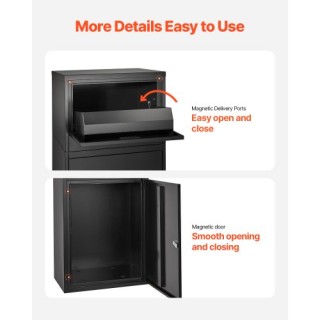 VEVOR Κουτί Παράδοσης Δεμάτων 35.8 in με Κλειδαριά Εξωτερικού Χώρου...