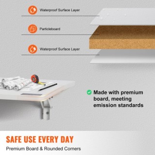 Πτυσσόμενο Επιτοίχιο Γραφείο VEVOR 31.5x23.6 BGSGZZPMBHB3RZ99PV0 Πτυσσόμενο Επιτοίχιο Γραφείο VEVOR 31.5x23.6 BGSGZZPMBHB3RZ99PV0