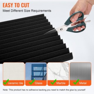 VEVOR  52 Ακουστικά Πάνελ 30x30x2.5 εκ. για Στούντιο Τοίχο & Οροφή ...