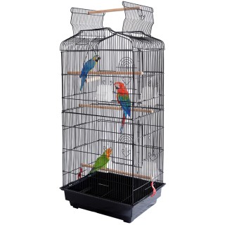 BAKAJI Κλουβί Πουλιών Μαύρο για Παπαγάλους Αχώριστους με Ανοιγόμεν... BAKAJI Κλουβί Πουλιών Μαύρο για Παπαγάλους Αχώριστους με Ανοιγόμεν...