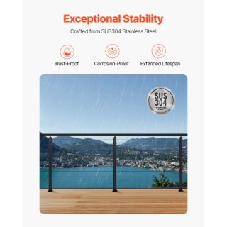 VEVOR Κάθετη Ράβδος Κάγκελου 36x2x2 ιντσών με Οριζόντιες Οπές 1JZLG... VEVOR Κάθετη Ράβδος Κάγκελου 36x2x2 ιντσών με Οριζόντιες Οπές 1JZLG...