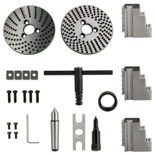 Κεφαλή Διαίρεσης VEVOR 4 με Τσοκ 3 Σιαγόνων και Πλάκες Δείκτη FDTB... Κεφαλή Διαίρεσης VEVOR 4 με Τσοκ 3 Σιαγόνων και Πλάκες Δείκτη FDTB...