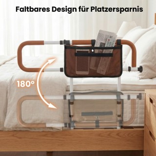 Costway Πτυσσόμενο Κάγκελο Κρεβατιού για Ηλικιωμένους με Ρυθμιζόμεν...