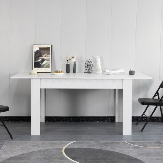 Shally Dogan  Επεκτεινόμενο Τραπέζι Φαγητού 90x140 έως 190 cm Λευκό...