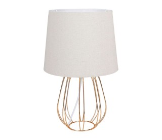 Ostaria Λάμπα Μεταλλική LucioLes Μπεζ- Χρυσή H41cm -37536