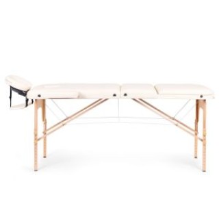 ModernHome Ξύλινο Κρεβάτι Μασάζ 3 ζωνών με Βαλίτσα και Τσάντα BM352...