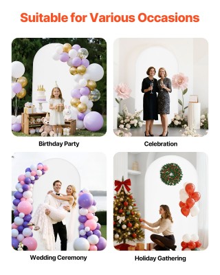 VEVOR Χρυσή Μεταλλική Καμάρα Διακόσμησης, Σταθερή & Εύκολη Συναρμολ...