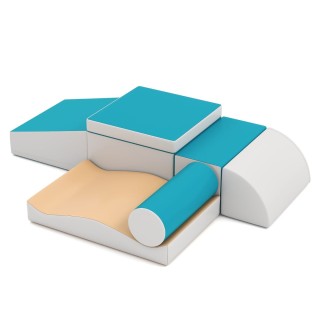 Costway 7τεμ Σετ Αφρώδους Οικοδομής - Μαλακά Κομμάτια για Σκαρφάλωμ...