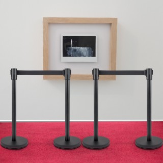 VEVOR Σετ Στηλών Ελέγχου Πλήθους με Μαύρη Ταινία (6.6 ft/2 m) GLZHS...