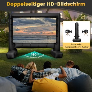 Costway Γιγαντιαία 116 Φουσκωτή Οθόνη Προβολής 16:9 για Εξωτερικούς...