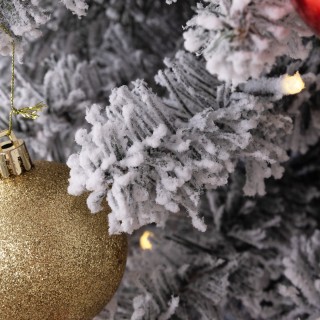 HOMCOM Χριστουγεννιάτικο Δέντρο με Χιόνι με 329 Κλαδιά και Λευκά LE... HOMCOM Χριστουγεννιάτικο Δέντρο με Χιόνι με 329 Κλαδιά και Λευκά LE...