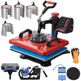 VEVOR Πρέσα Θερμότητας 12x15 10 σε 1 για Μπλουζάκια, Κούπες & Καπέλ... VEVOR Πρέσα Θερμότητας 12x15 10 σε 1 για Μπλουζάκια, Κούπες & Καπέλ...