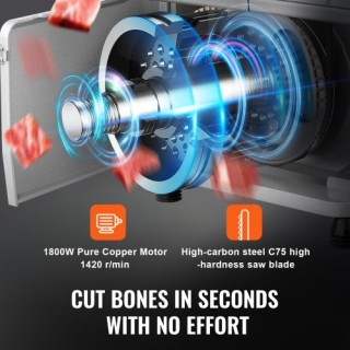 Ηλεκτρικό Πριόνι Κρέατος 1800W VEVOR για Επαγγελματική Χρήση TMSJG... Ηλεκτρικό Πριόνι Κρέατος 1800W VEVOR για Επαγγελματική Χρήση TMSJG...