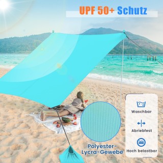 Costway παραλιακή σκηνή 230 x 200 cm UPF 50+ σκηνή ηλίου με άγκυρες... Costway παραλιακή σκηνή 230 x 200 cm UPF 50+ σκηνή ηλίου με άγκυρες...