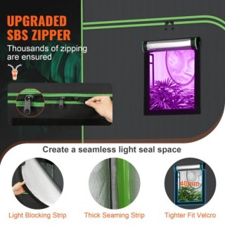 VEVOR Θερμοκήπιο 3x3μ, Ανακλαστικό 600D Mylar με Παράθυρο & Δίσκο ... VEVOR Θερμοκήπιο 3x3μ, Ανακλαστικό 600D Mylar με Παράθυρο & Δίσκο ...