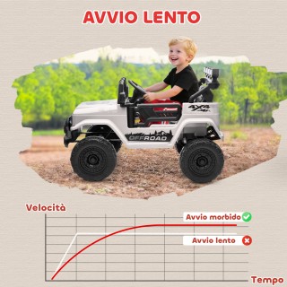 AIYAPLAY Παιδικό Αυτοκίνητο Off-Road με Φανάρια, Κόρνα, Ζώνη Ασφαλε...