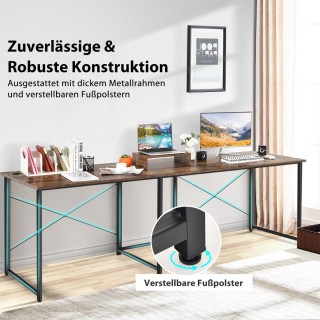 Costway Αναστρέψιμο Γραφείο Υπολογιστή σε Σχήμα L με Μεταλλική Κατ... Costway Αναστρέψιμο Γραφείο Υπολογιστή σε Σχήμα L με Μεταλλική Κατ...