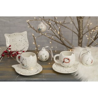 Villa dEste Home Κεραμική Χριστουγεννιάτικη Μπάλα Oroscocats Ταύρος...