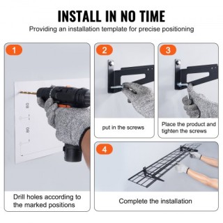 Ράφια Αποθήκευσης Γκαράζ VEVOR, Σετ 2, 4 x 1 πόδια, Βαρέως Τύπου, 4...