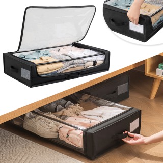 BAKAJI Αποθηκευτικό Κάτω από το Κρεβάτι με Ρόδες Ανθεκτικό με Φερμο... BAKAJI Αποθηκευτικό Κάτω από το Κρεβάτι με Ρόδες Ανθεκτικό με Φερμο...