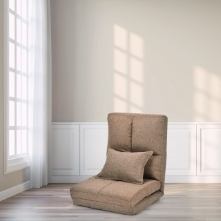 Costway Εργονομική Πτυσσόμενη Πολυθρόνα Δαπέδου με Ρυθμιζόμενη Πλάτ...