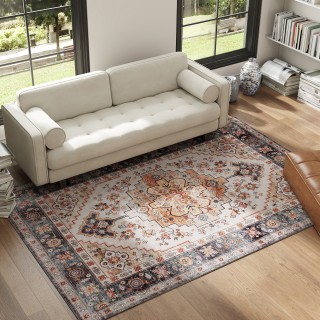 HOMCOM Μποέμ Αντιολισθητικό και Πλενόμενο Χαλί με Κοντό Πέλος για Σ... HOMCOM Μποέμ Αντιολισθητικό και Πλενόμενο Χαλί με Κοντό Πέλος για Σ...