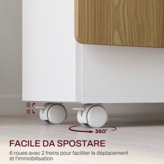 HOMCOM Ορθογώνιο Επεκτάσιμο Τραπέζι με 2 Συρτάρια και ένα Ντουλάπι ... HOMCOM Ορθογώνιο Επεκτάσιμο Τραπέζι με 2 Συρτάρια και ένα Ντουλάπι ...