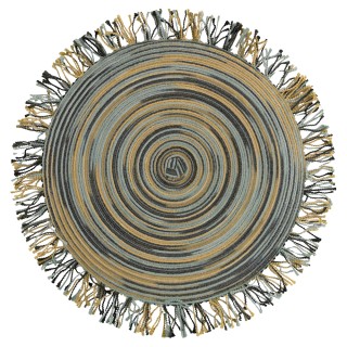 Villa DEste  Σετ 6 τμχ Στρογγυλό πράσινο σουπλά με κρόσσια Shade of...