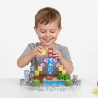 MULTISTORE Σετ 88τμχ  Μαγνητικά Τουβλάκια για Δημιουργική Απασχόλησ...