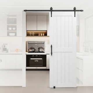 VEVOR Συρόμενη Πόρτα Αχυρώνα με Κιτ Εξαρτημάτων 762 x 2134mm MDF PV... VEVOR Συρόμενη Πόρτα Αχυρώνα με Κιτ Εξαρτημάτων 762 x 2134mm MDF PV...