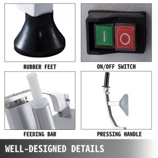 Επαγγελματικός Επεξεργαστής Τροφίμων με 6 Δίσκους Κοπής QCJJKC-300... Επαγγελματικός Επεξεργαστής Τροφίμων με 6 Δίσκους Κοπής QCJJKC-300...