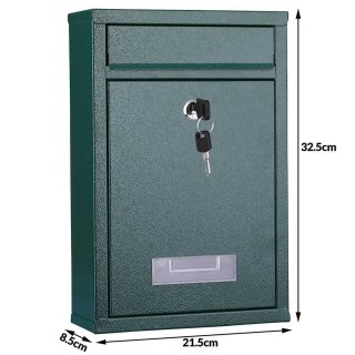 BAKAJI Ταχυδρομικό Κουτί Τοίχου από Ατσάλι Γραμματοκιβώτιο Εξωτερι... BAKAJI Ταχυδρομικό Κουτί Τοίχου από Ατσάλι Γραμματοκιβώτιο Εξωτερι...