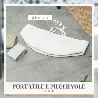 HOMCOM  Καλάθι Απλύτων 88L Φορητό και Αναδιπλούμενο με Χειρολαβές α...